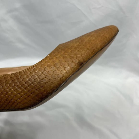 Vionic Heels Madison Mia Brown Leather Snakeskin Women’s Size 8.5 - Picture 13 of 14